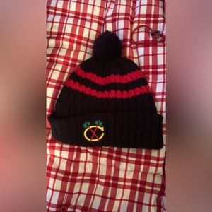 Blackhawks beanie, new